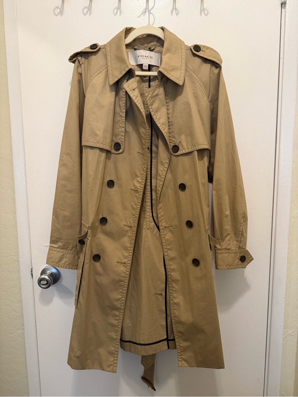 Coach Tan Trench Coat